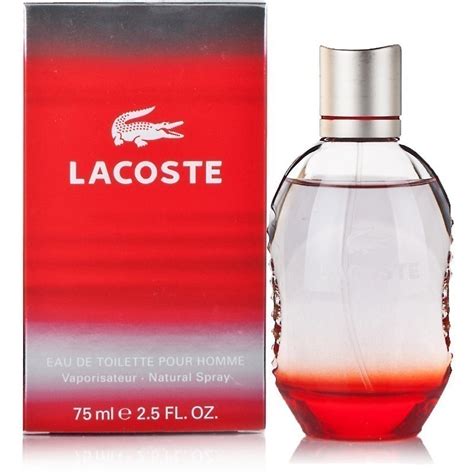 lacoste eau de toilette pour homme red